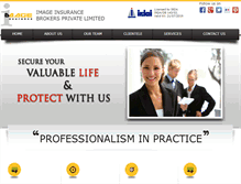 Tablet Screenshot of imageinsurancebrokers.com